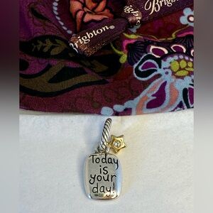 🌸Brighton Silver Pendant with Gold Star Charm